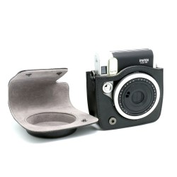 instatní fotoaparát instax fujifilm černé kožené poudro mini 90 camera case BK black (5)